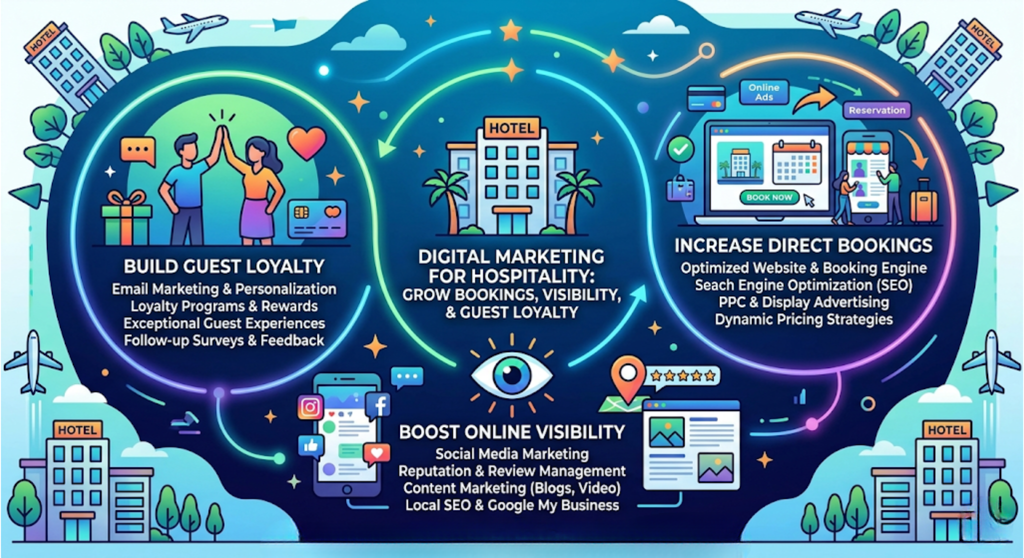 Digital Marketing for Hospitality Industry: Grow Bookings, Visibility, and Guest Loyalty