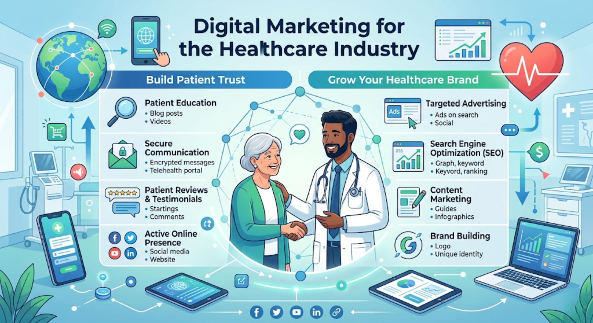 Digital Marketing for the Healthcare Industry: Build Patient Trust and Grow Your Healthcare Brand
